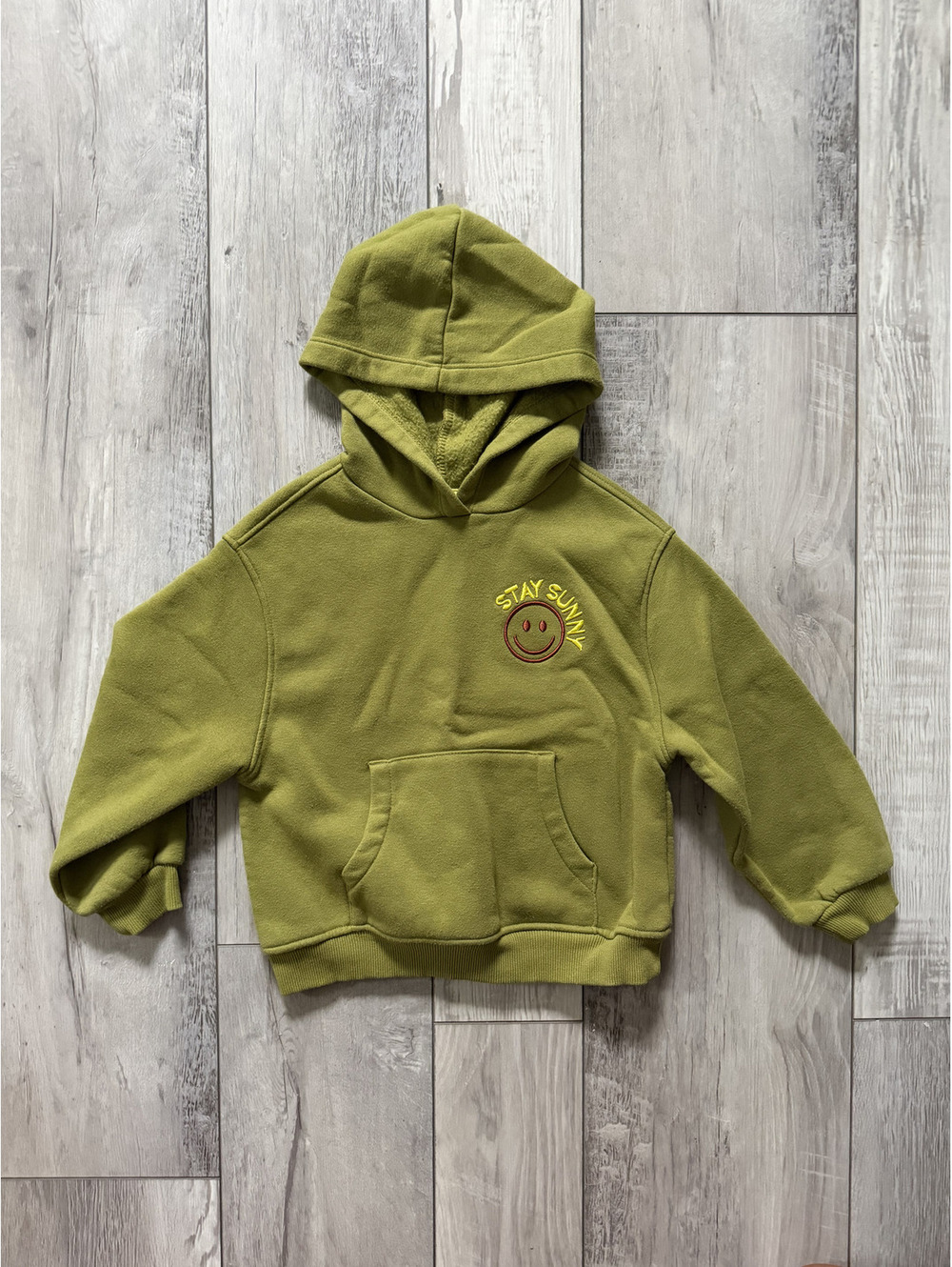 Grayson mini smiley stay sunny wanderlust & waves beachy hoodie size 5T